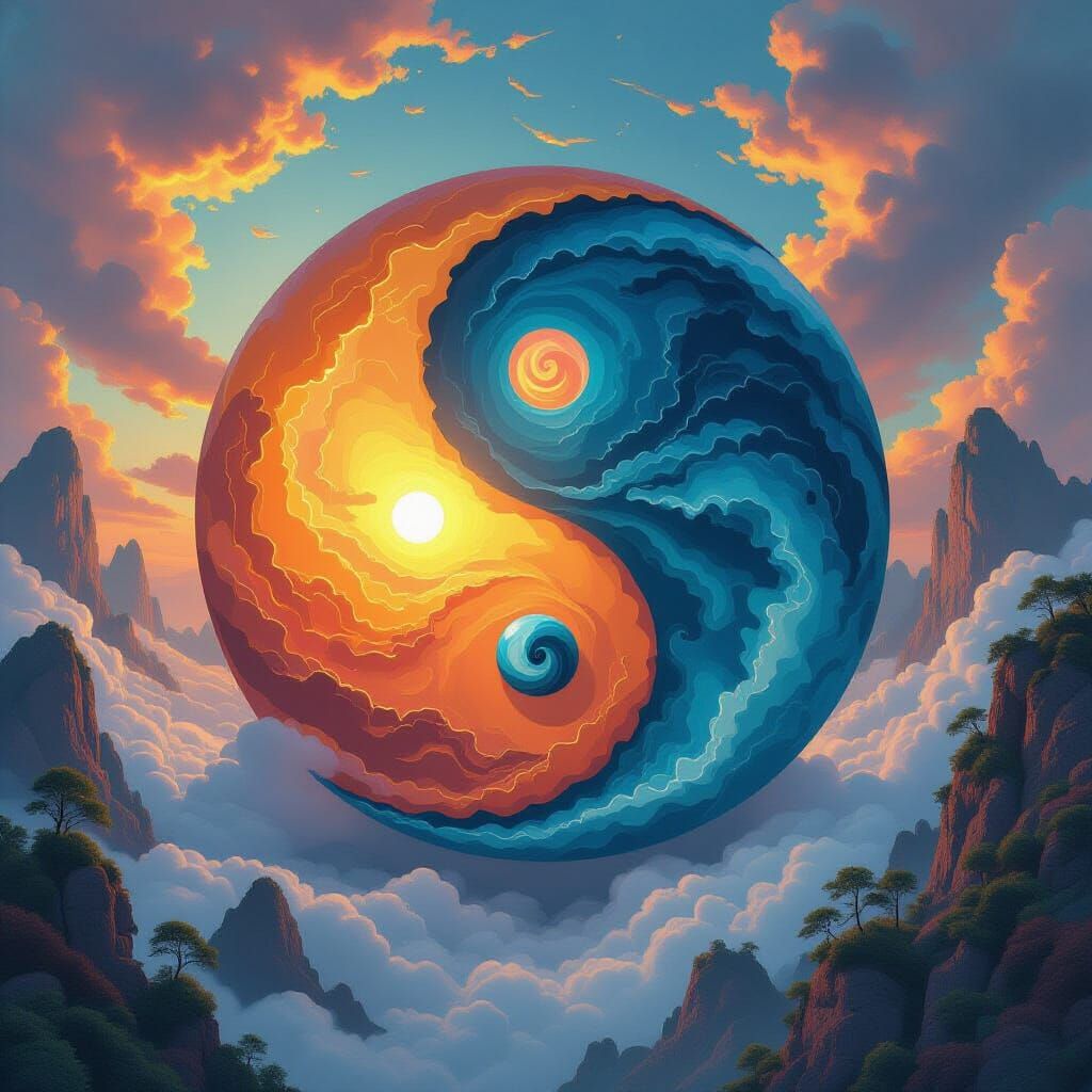 Ying-yang deviation, illusion of beauty