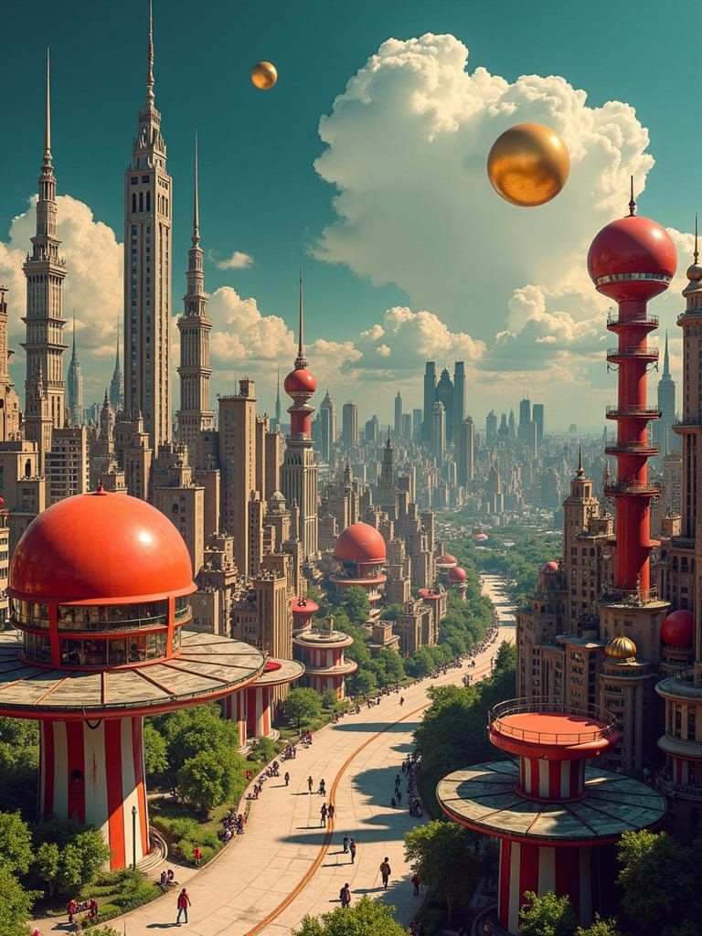 Organized Chaos: An Anarchytecture Cityscape