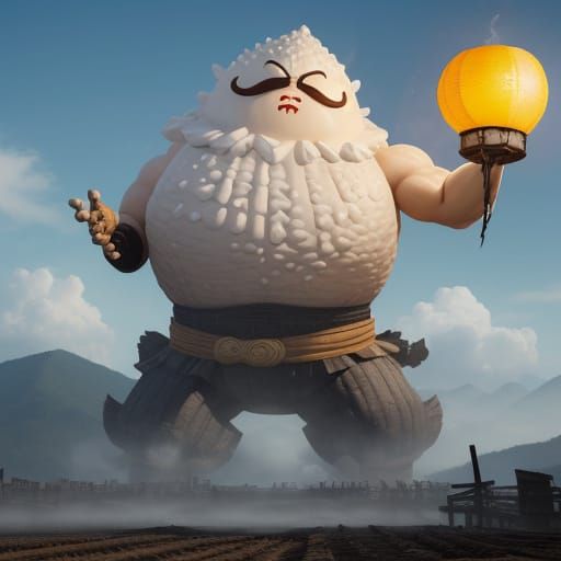 Gigantamax Rice Cake Titan with Molten Eyes