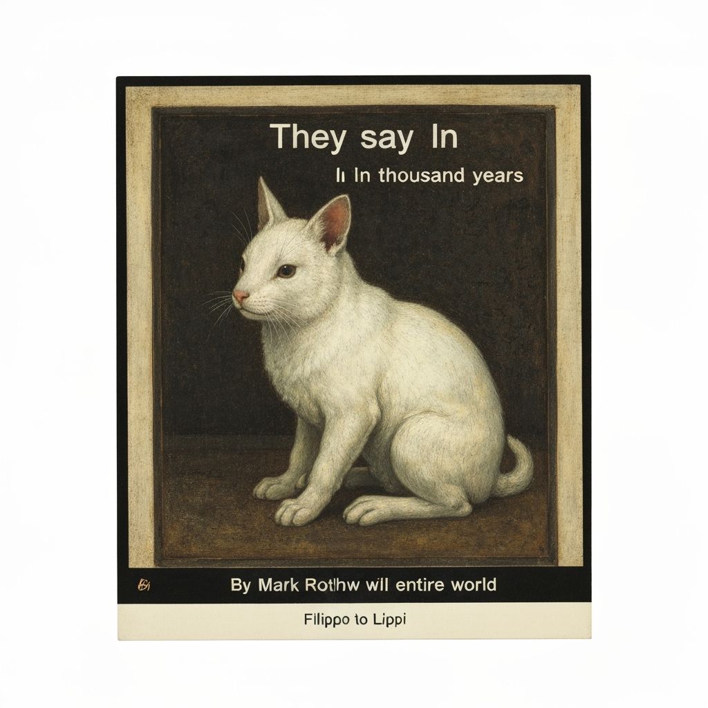 Giant Rabbit Devours World in Abstract Expressionist Style