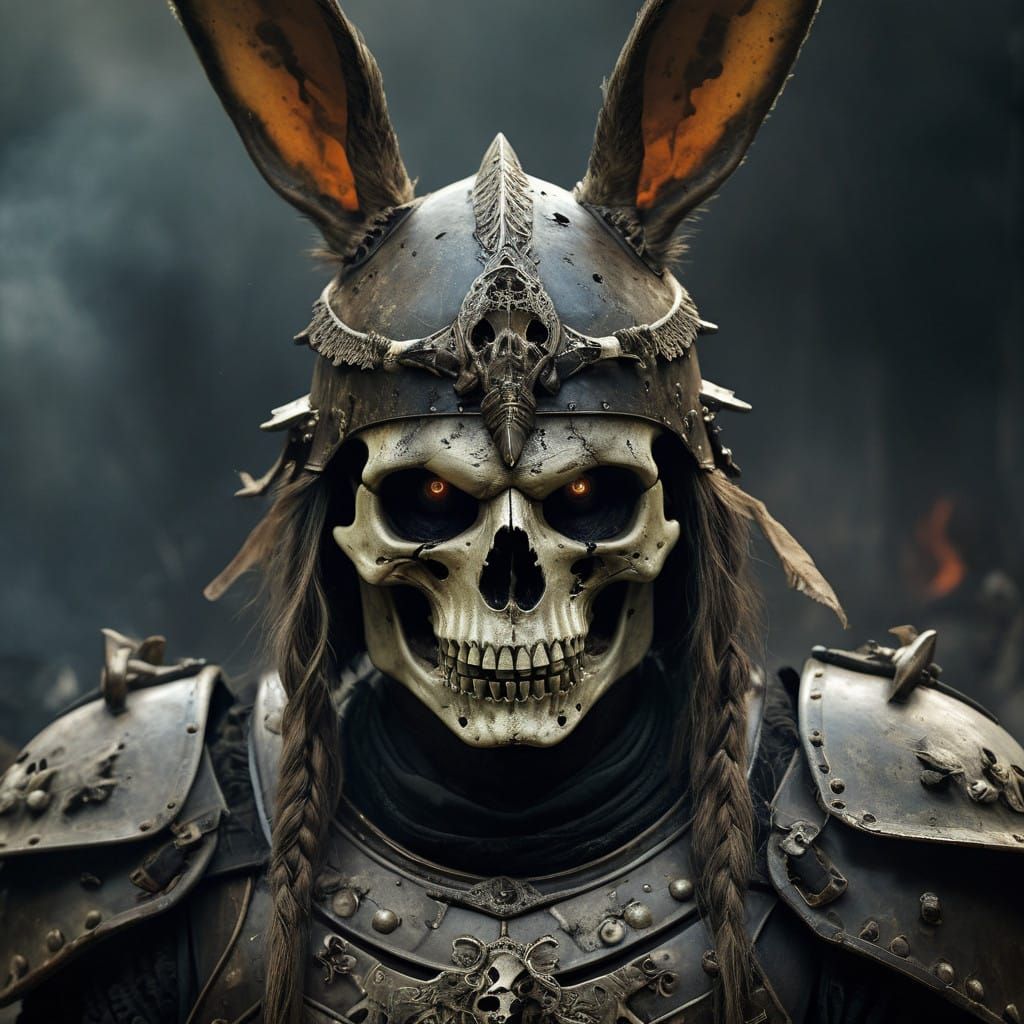 Half-Dead Warrior in Eerie, Haunting Realism