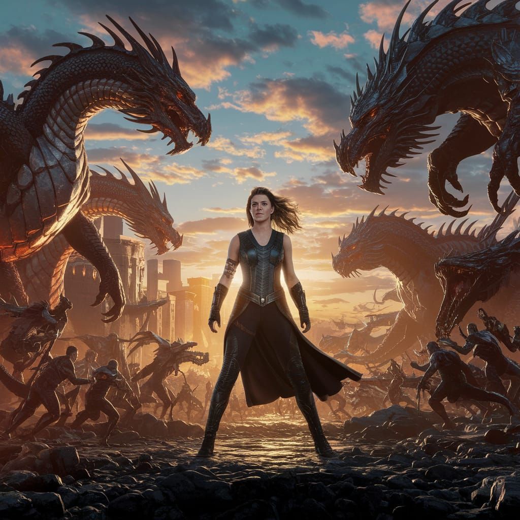Milla Jovovich Leads an Epic Battle in a Futuristic Landscap...
