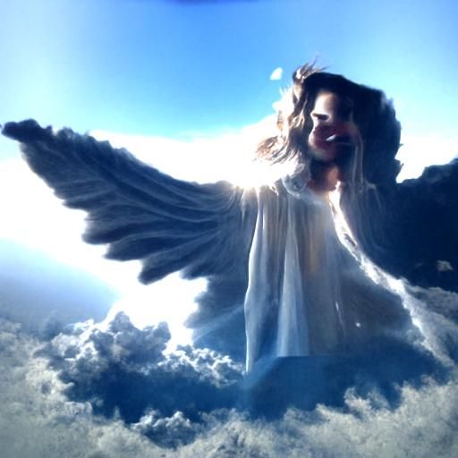 Radiant Holy Angel in Divine Light