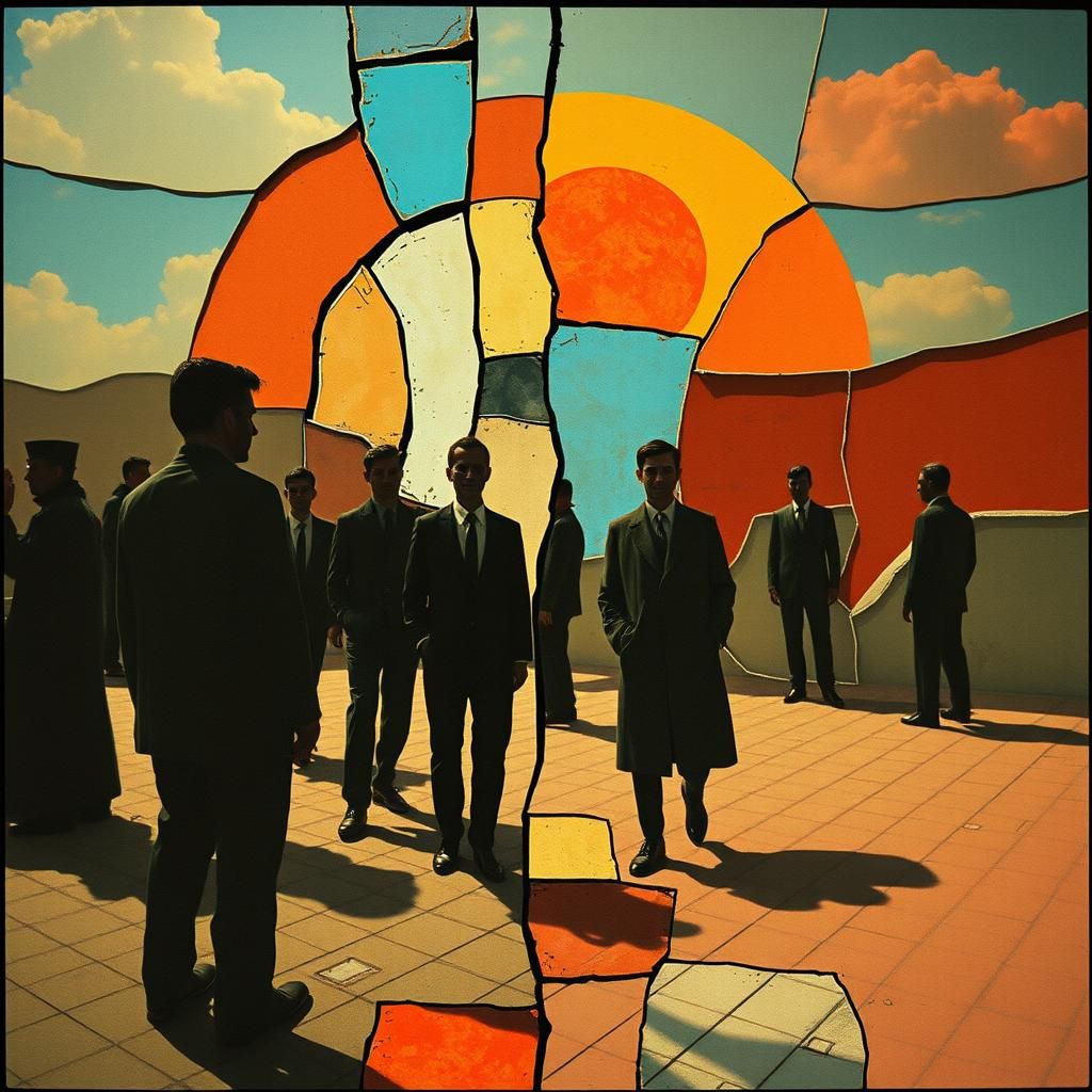 Cubist Surrealism: A Picasso-Inspired Dreamscape