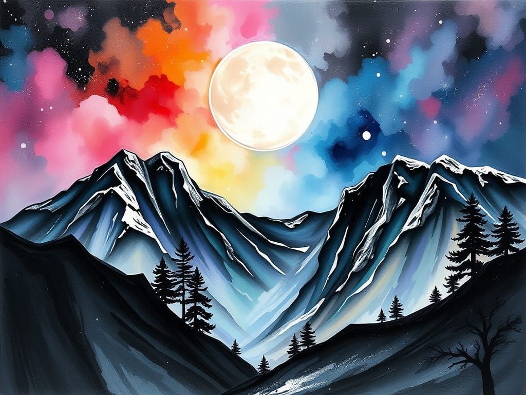 Ethereal Ouroboros Mountain Dawn