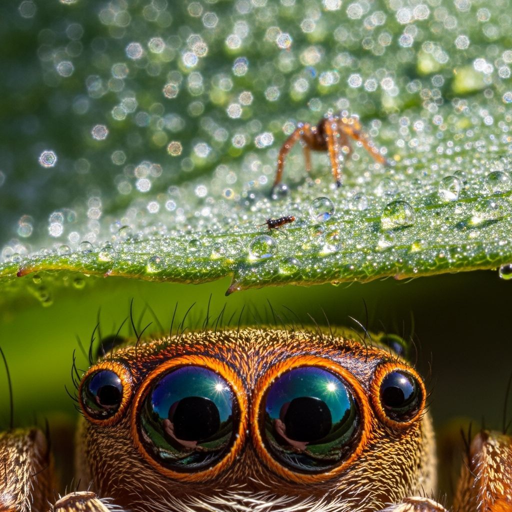 Peacock Spider Vision: A Macro Perspective