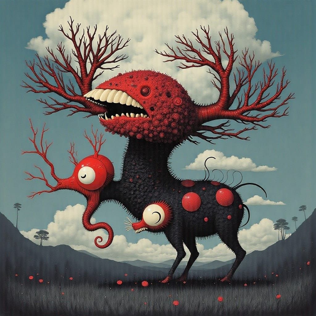 <lora:CRAWDAD SONG:1.0> <lora:Psyched Surrealism:1.0>