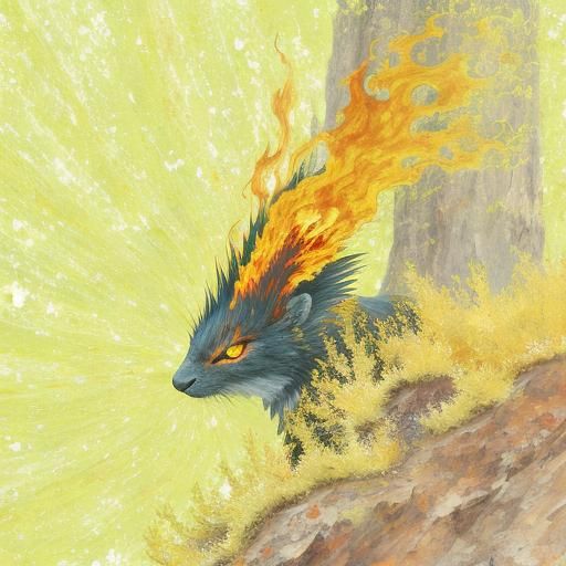 Abstract Fiery Background