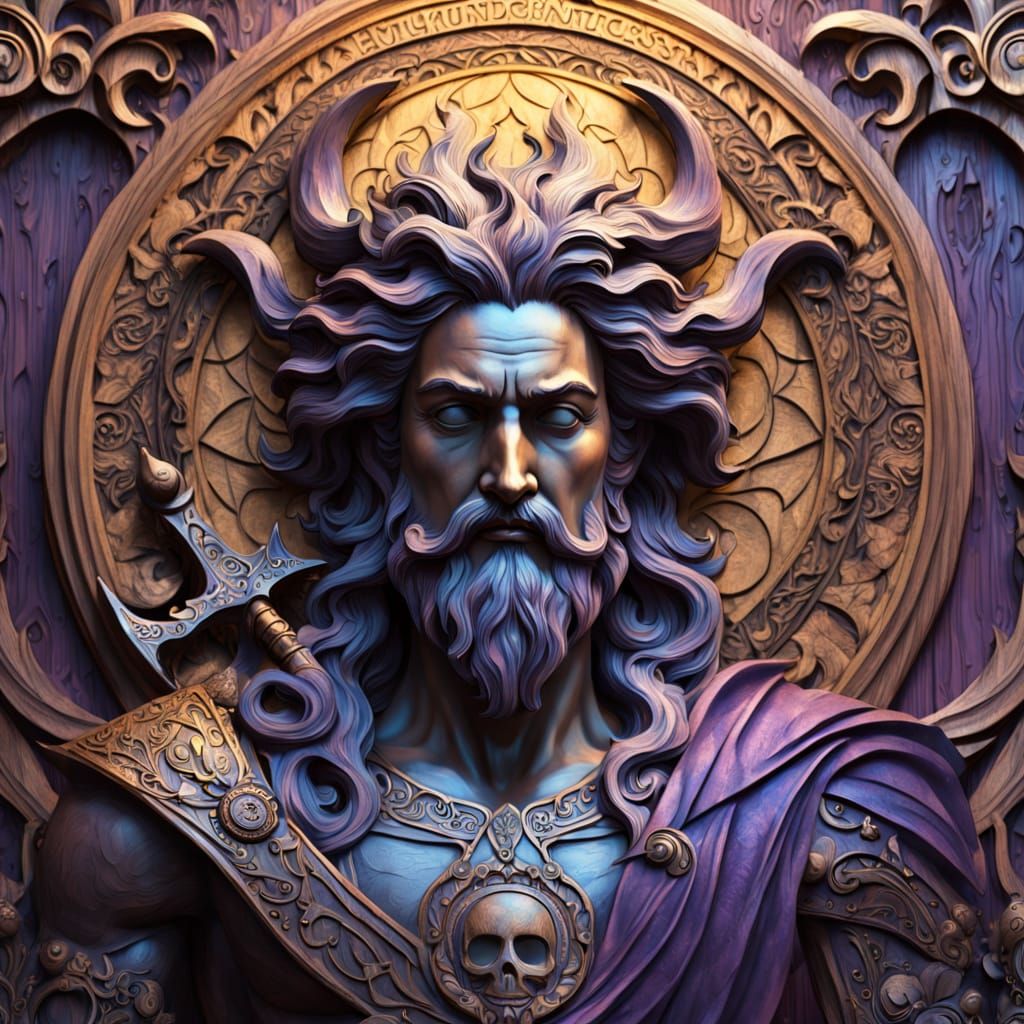 Neptune in Dark Fantasy Style