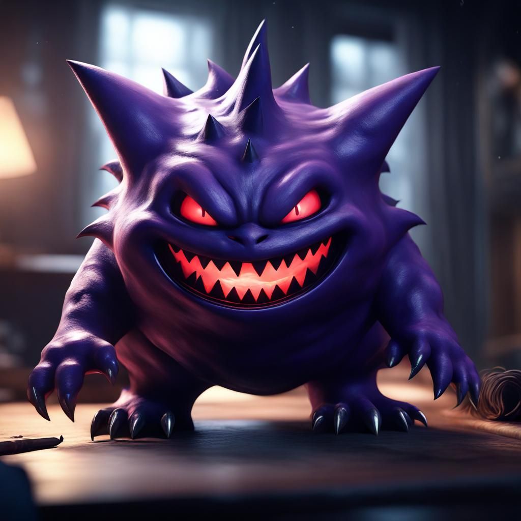 Realistic Gengar Concept Art in Unreal Engine