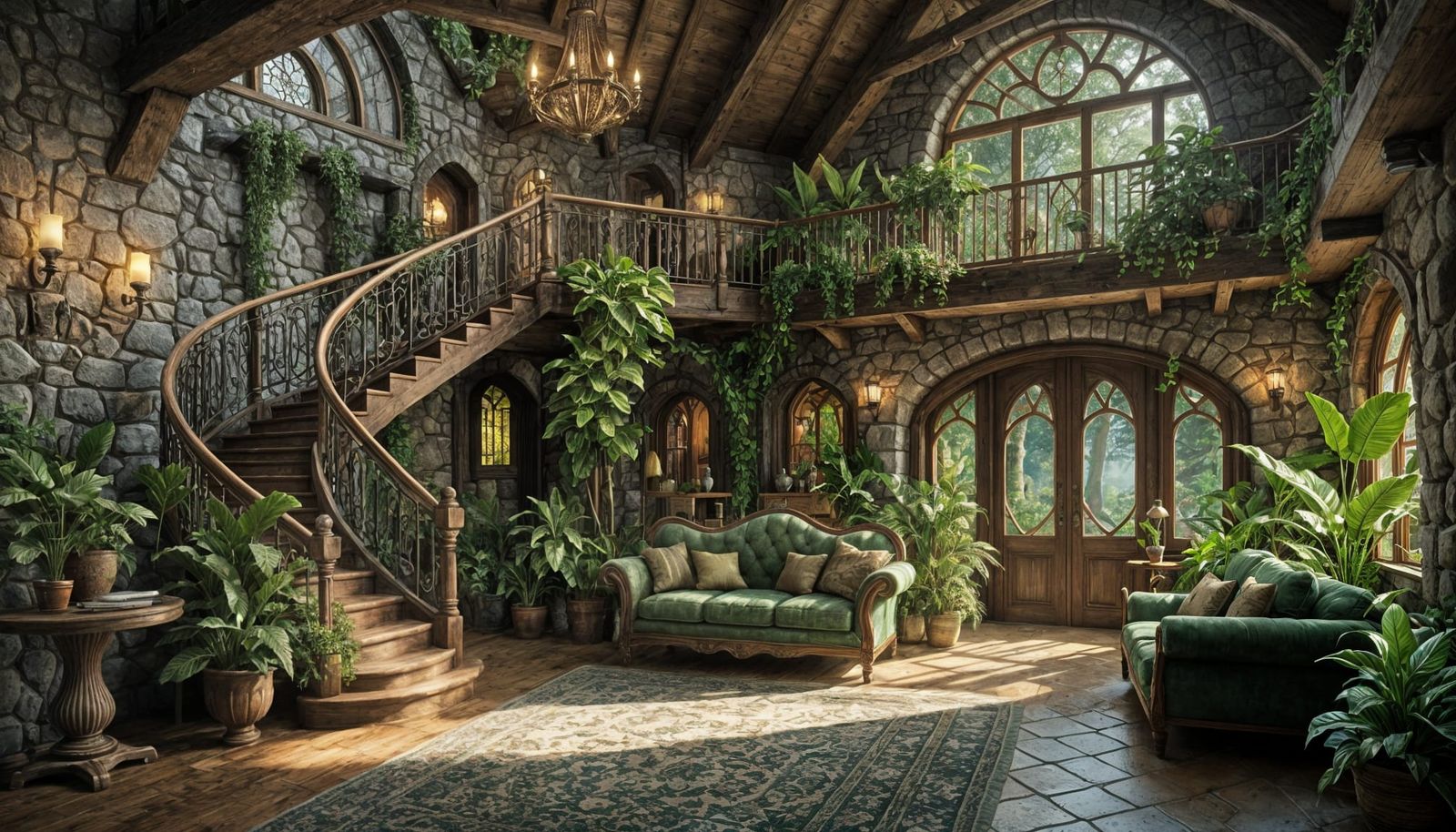 Elven Cottage Living Room in Unreal Engine 5