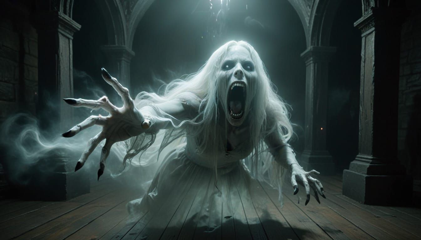 Vaporous Apparition in Haunted Room