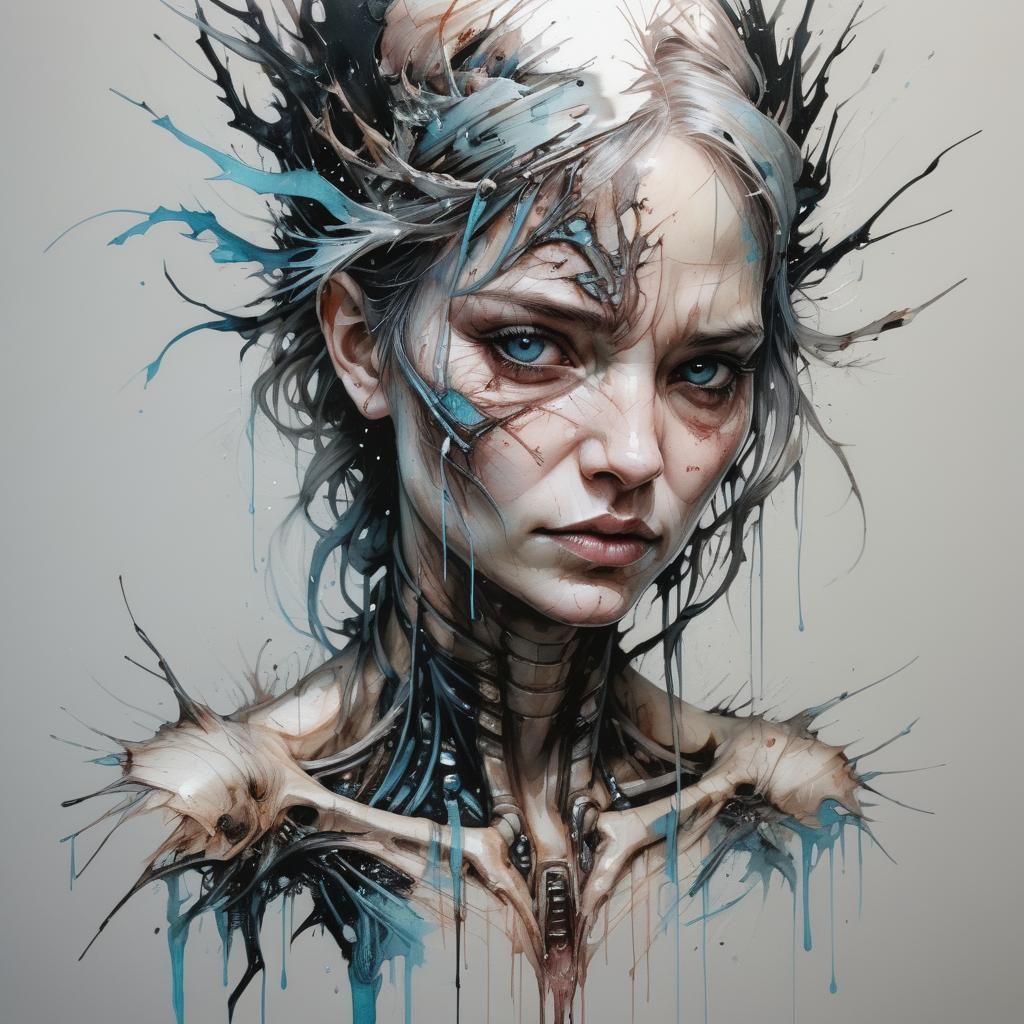 Cenobite in Frozen Wasteland, Detailed Matte Art