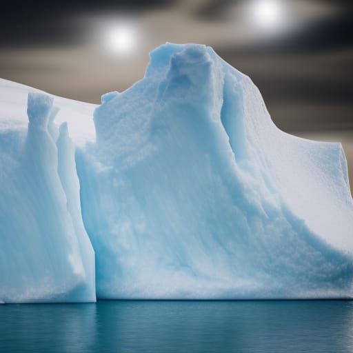 Majestic Polar Iceberg in Natural Light