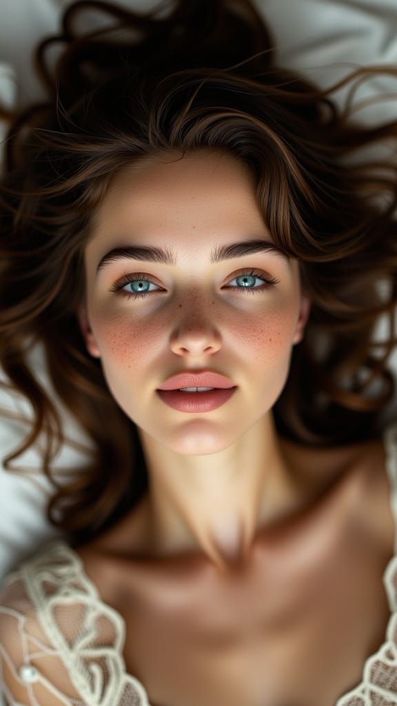 Russian Beauty Basks in Golden Light