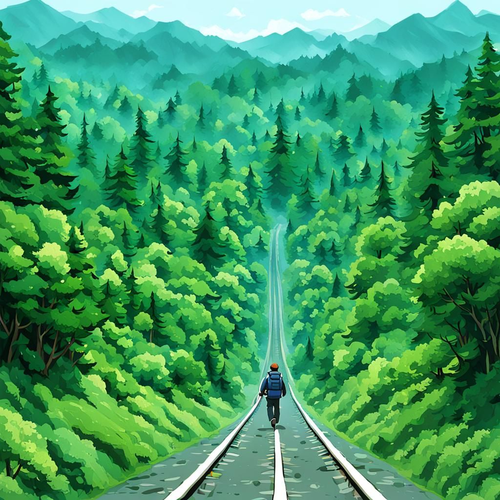 Simple AI Image of Going Home