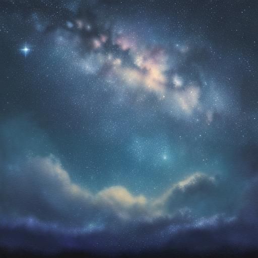 Ethereal Dreamscape: A Watercolor-Style Digital Art