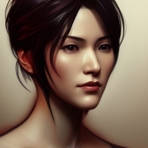 Ada Wong Portrait in Artgerm Style