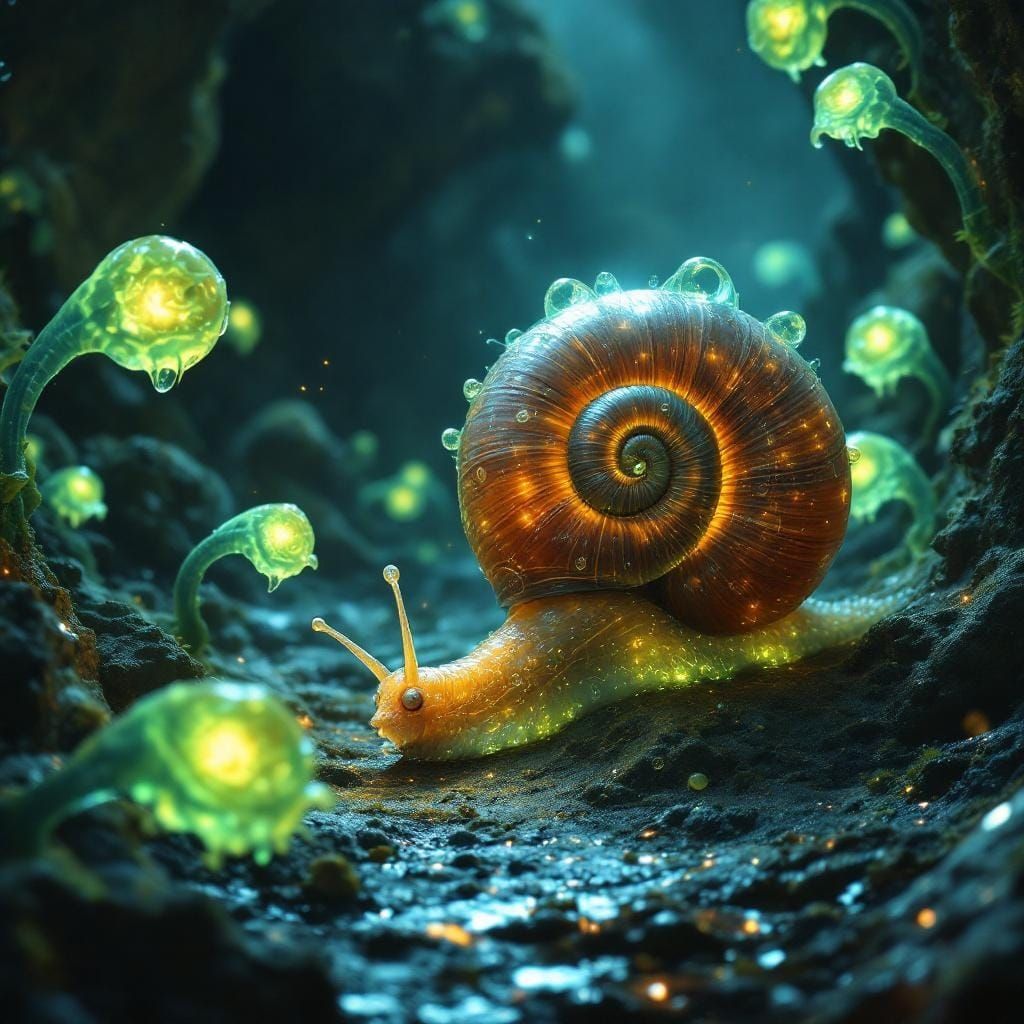 Snail's Dungeon Adventure: Mystical Slime Creatures