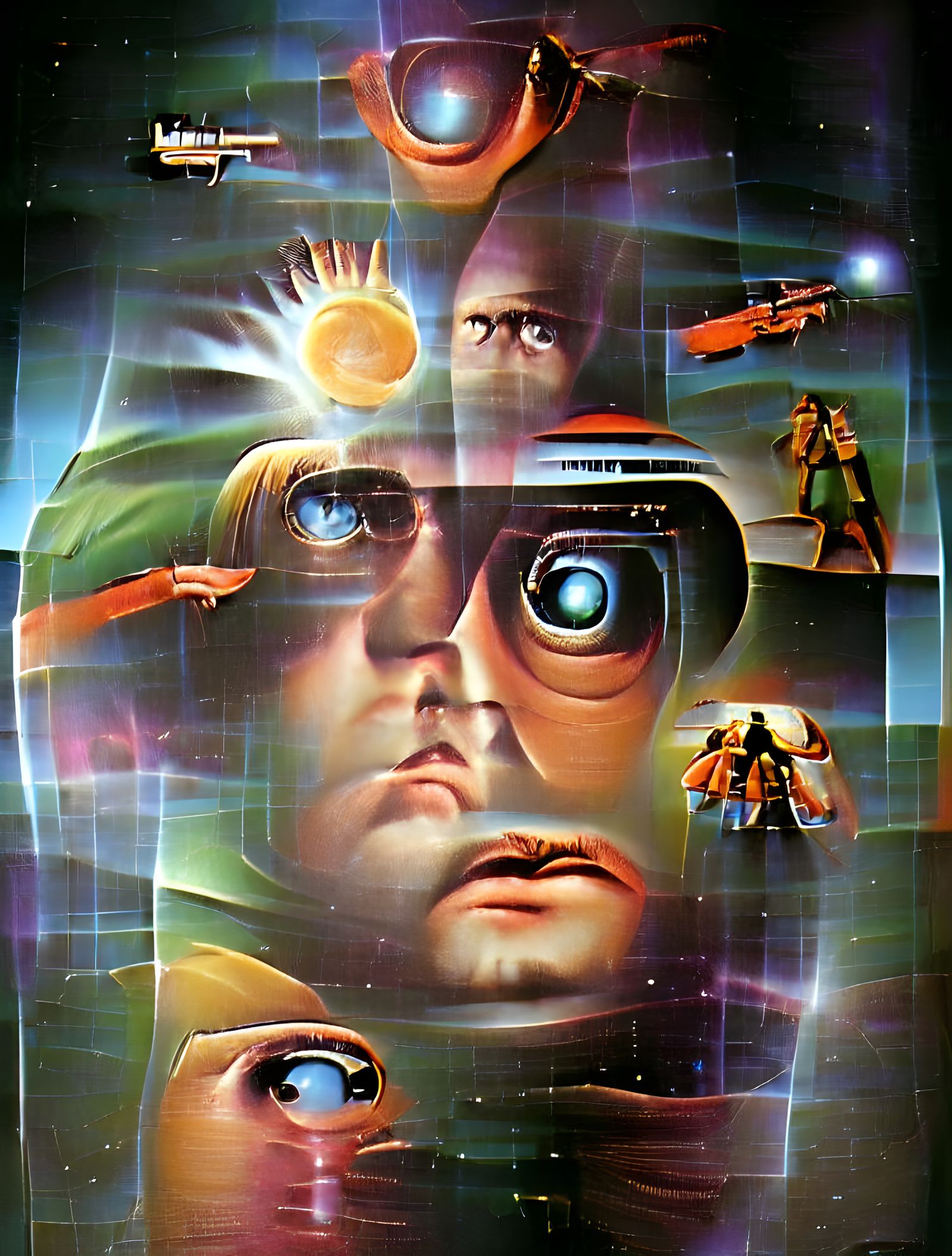 1970s Retro Sci-Fi Movie Poster