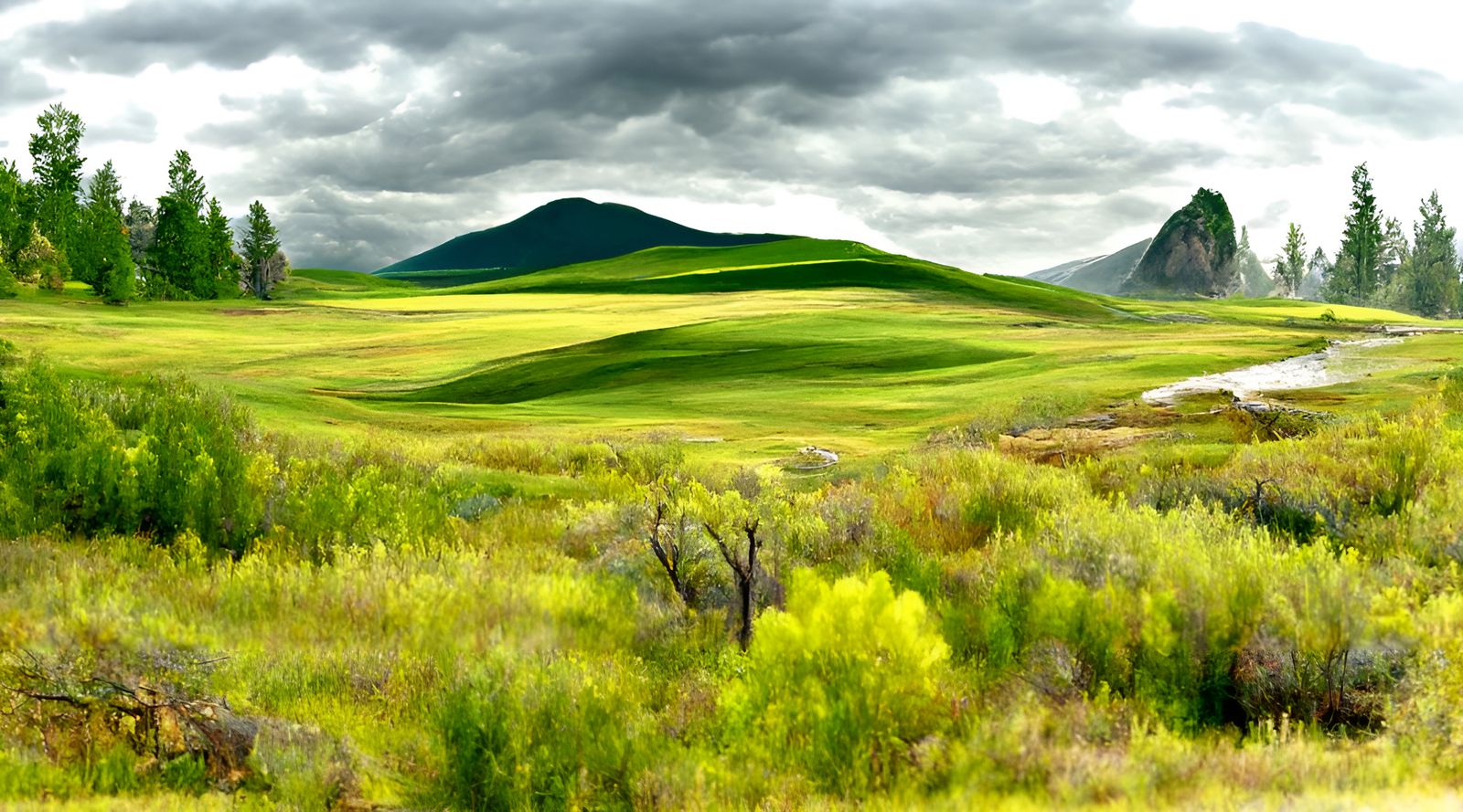 Earthly Landscape Vista: High-Resolution Photography