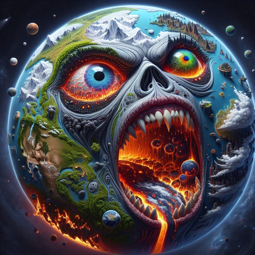 Mother Earth Digital Art in 8k Resolution