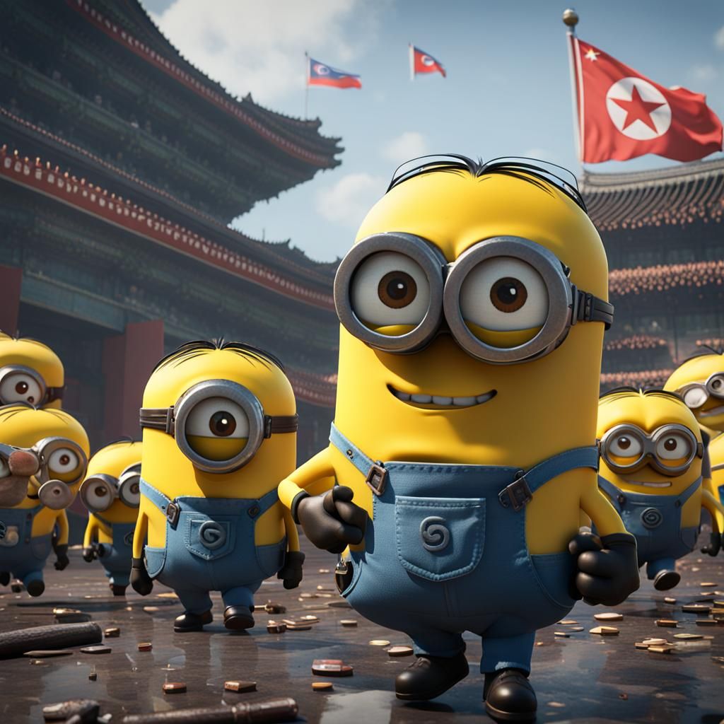 Minions in North Korea: 3D Game Cinematic