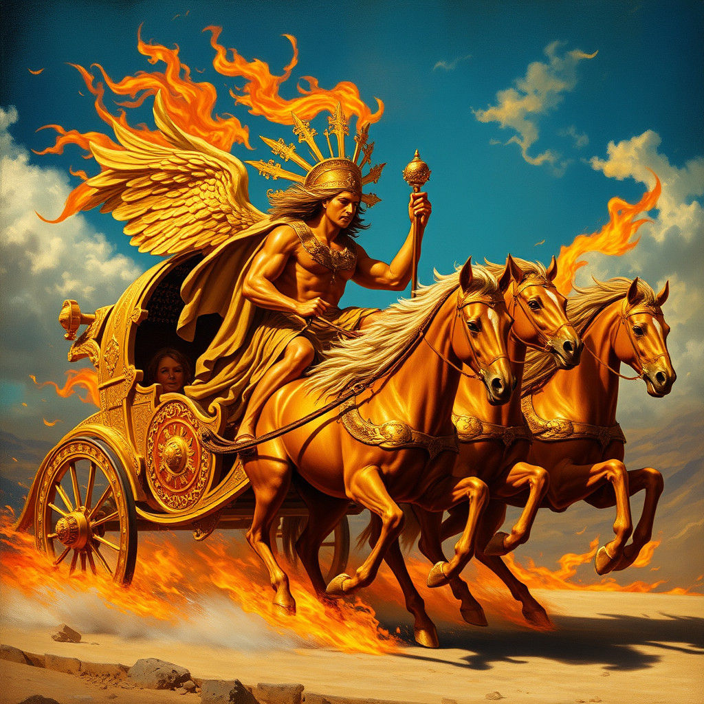 Helios in Golden Chariot: A Baroque Interpretation