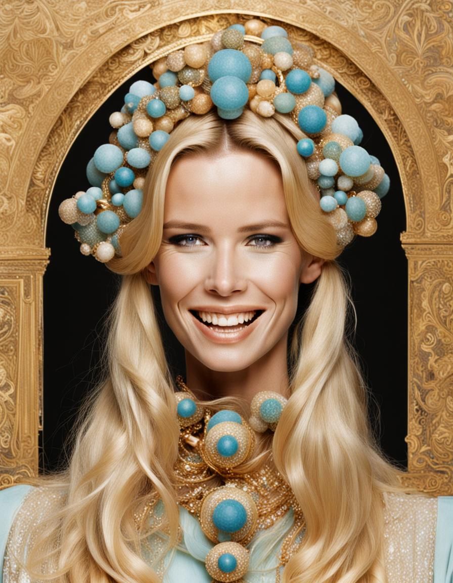 Claudia Schiffer: Goddess of Coolness Portrait
