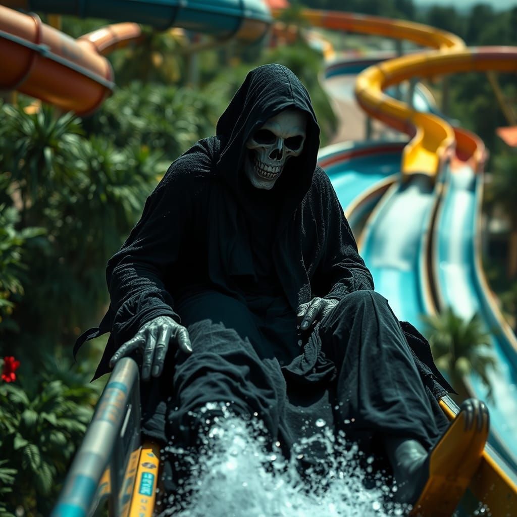 Grim Reaper's Waterpark Day: Ethereal Photography