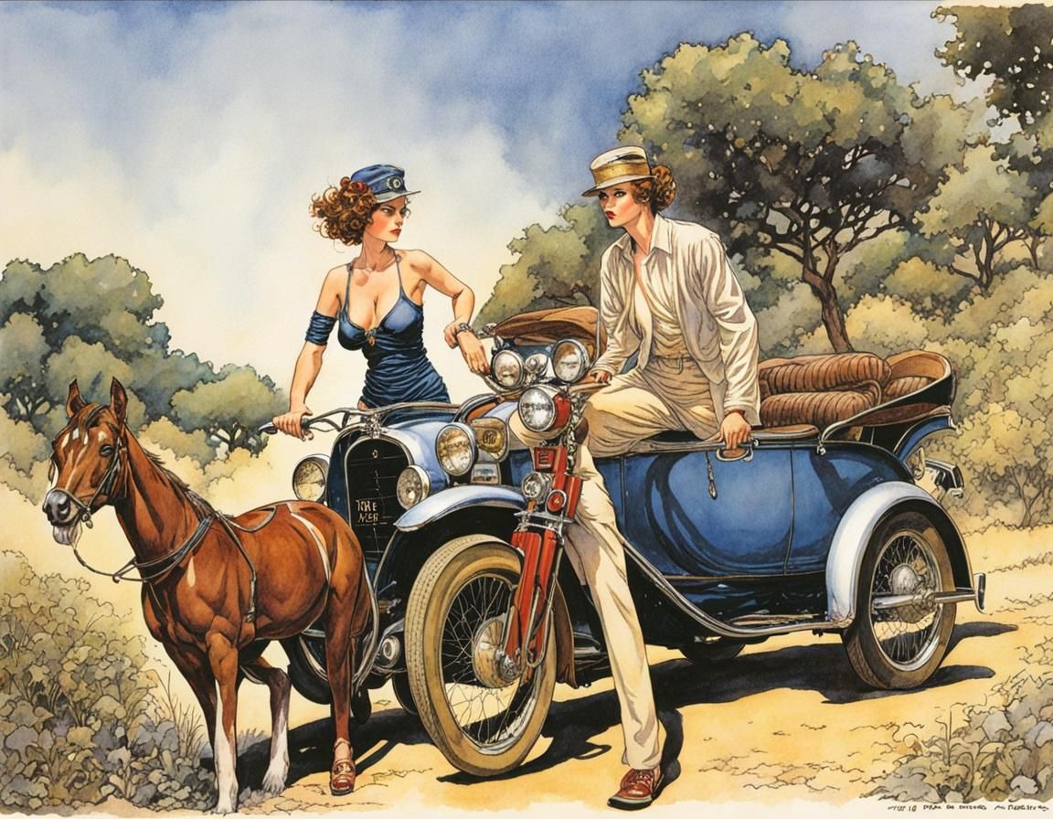 Elegant Comic Art Illustration