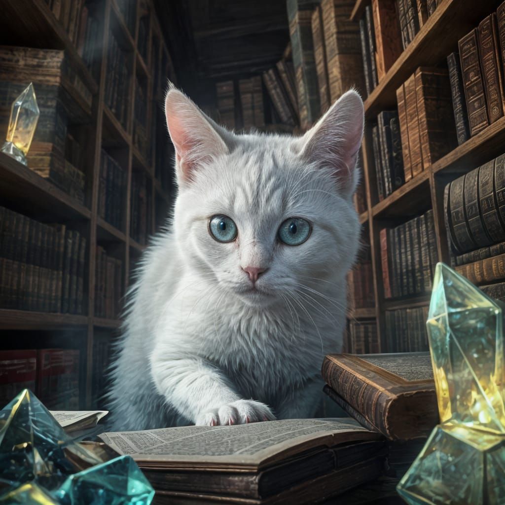 Mysterious Cat Discovers Ancient Library Secrets