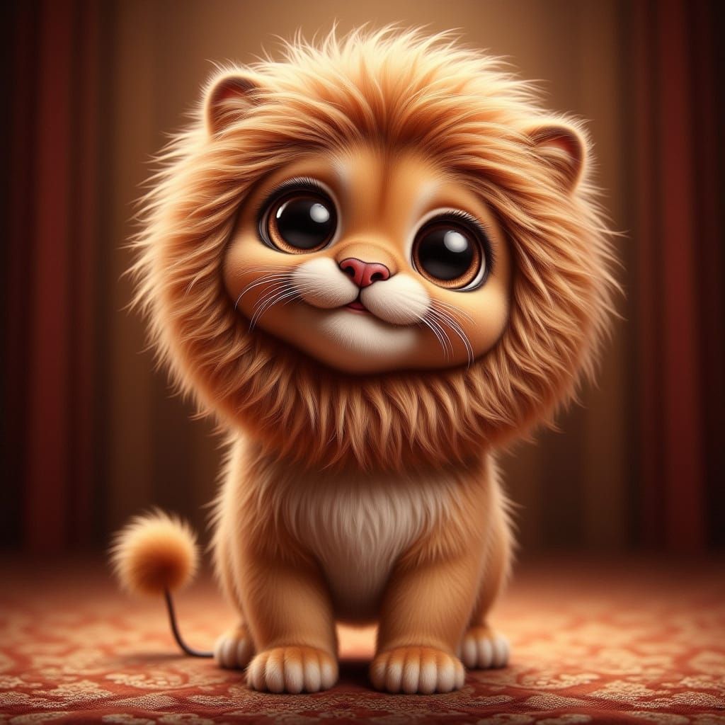 Fluffy Kitten Transforms into Ferocious Lion on Stage