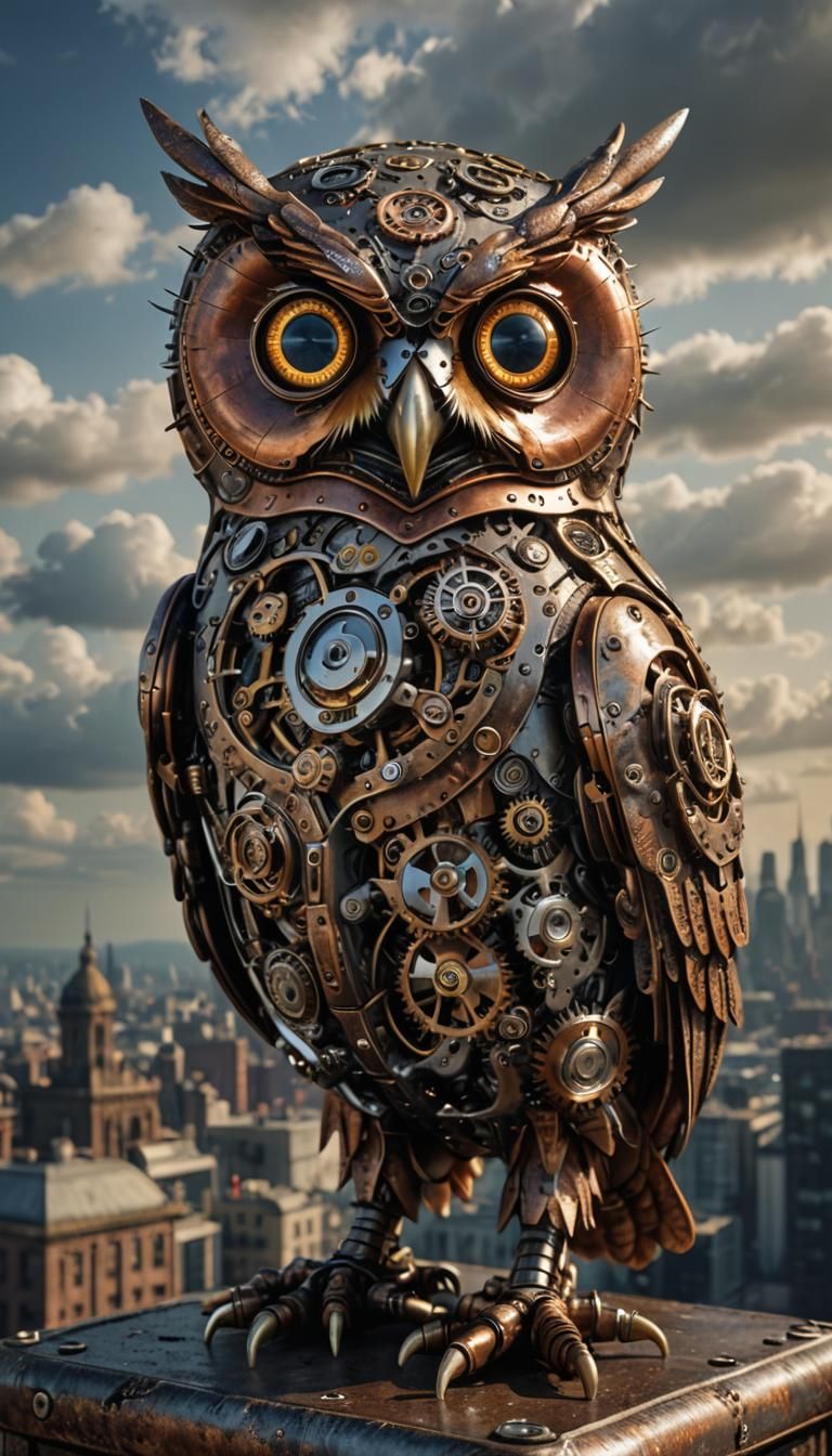 Steampunk Owl