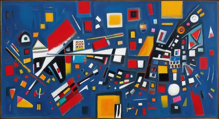 Dynamic Abstract Impasto Painting