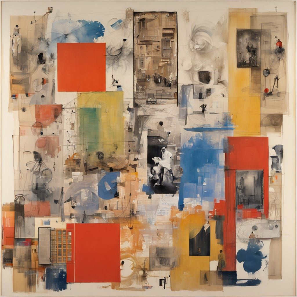 Maximalist Abstract Art in Memory of Robert Rauschenberg