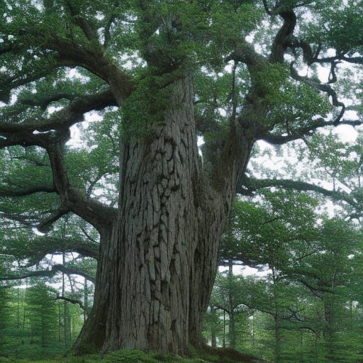 Blue Ridge Old-Growth Oak-Heath Ecosystem Painting
