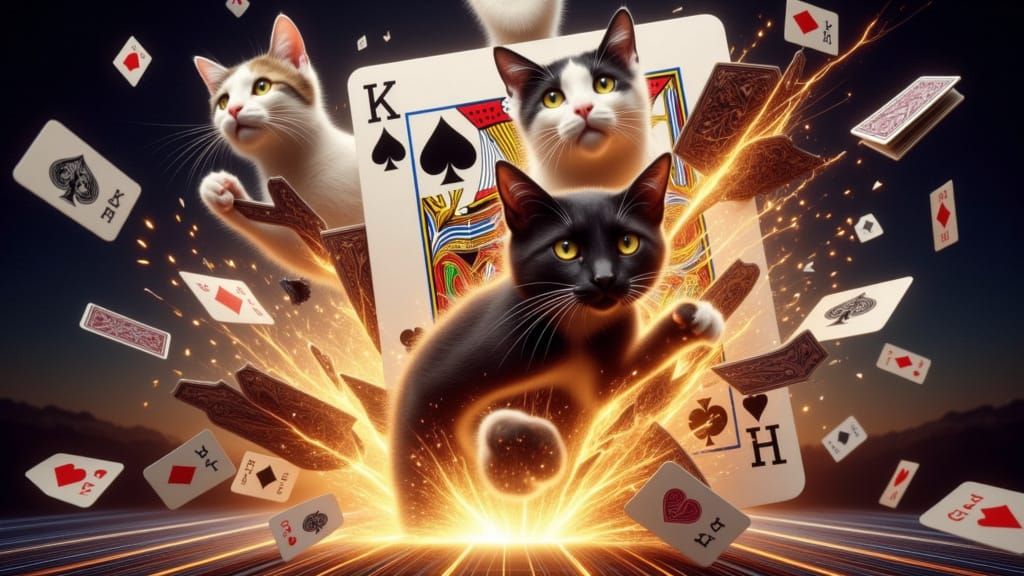 Whimsical Tuxedo Cats Unleashed in Magical Cardboard Chaos