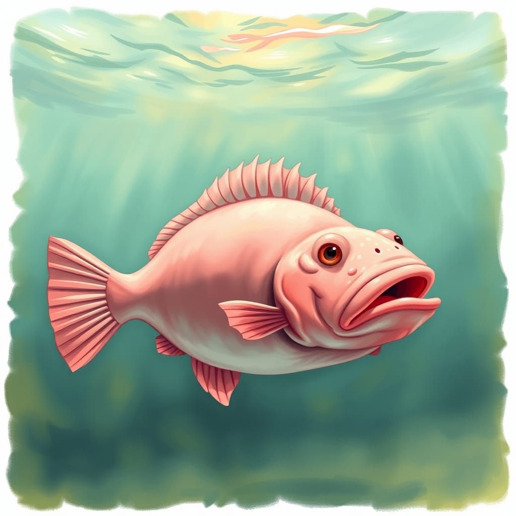 Glowing Deep-Sea Creature in a Futuristic Aesthetic