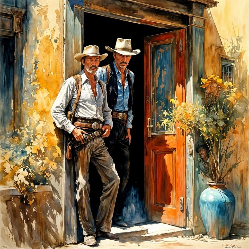 Detailed Faces in a Lively Cantina Scene