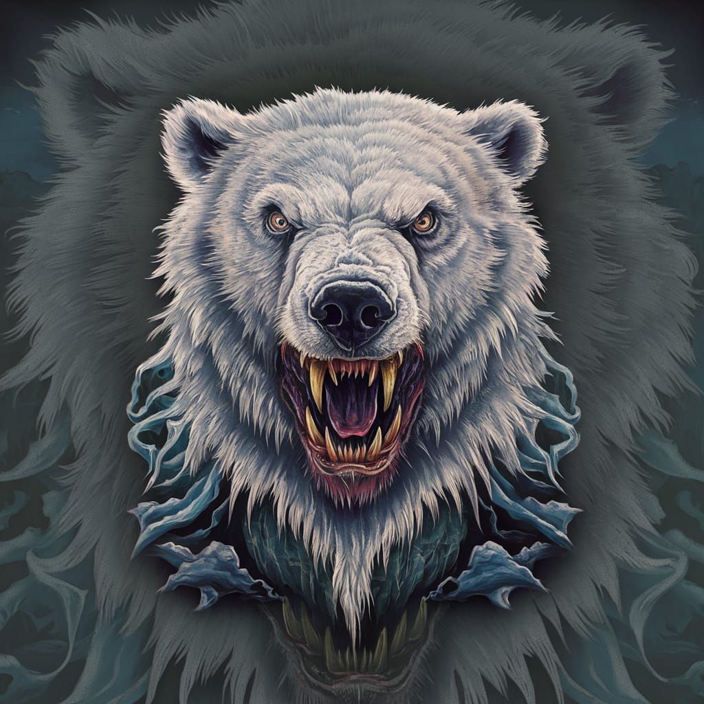 Tattoo design of a Polar bear