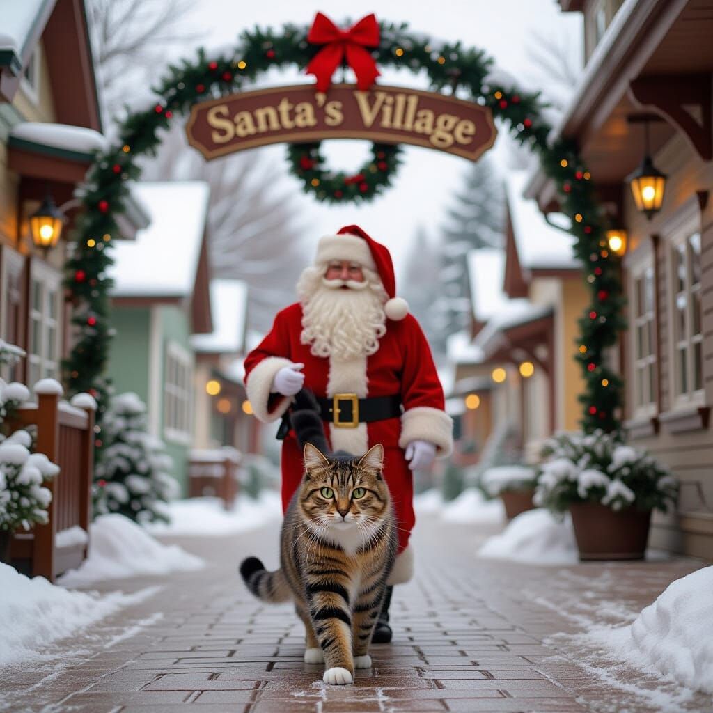 Cat Explores Magical Santa's Village
