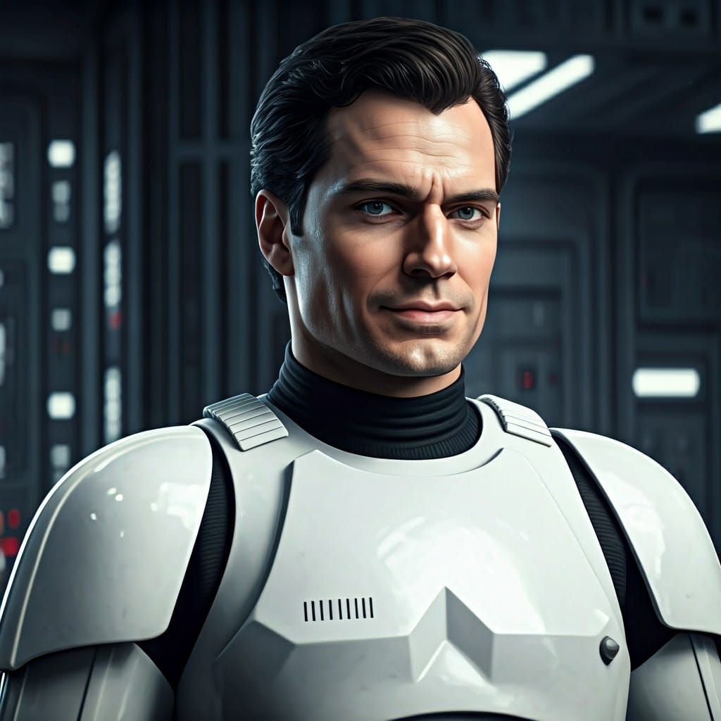 Henry Cavill as Stormtrooper Captain in Barracks