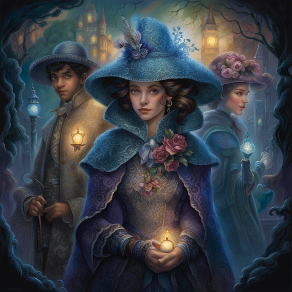 Ethereal Fantasy: Mysterious Figures in Shadows