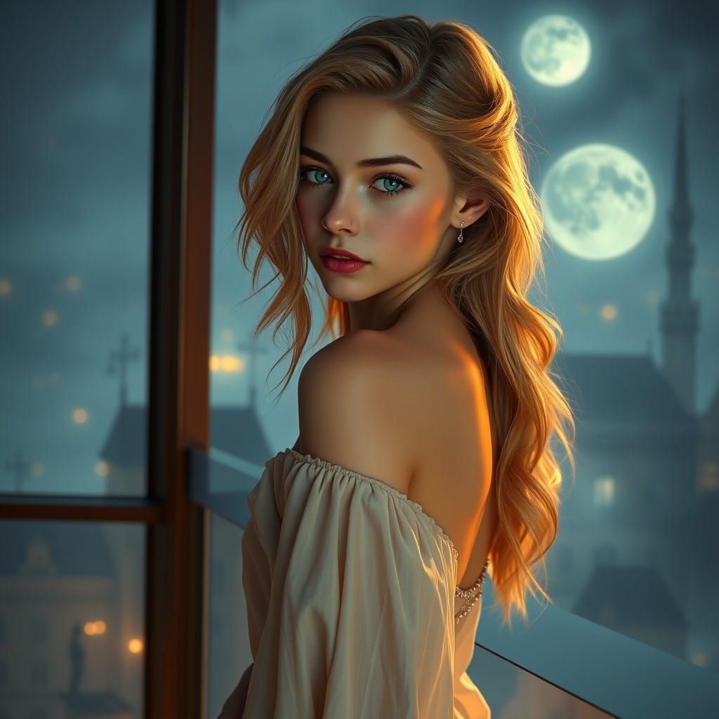 beautiful european young teen girl