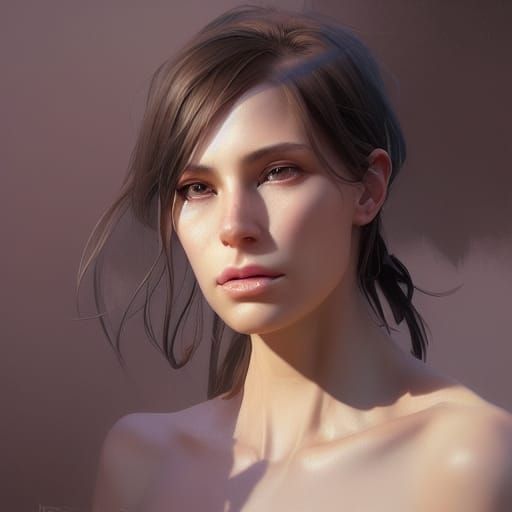 Detailed Portrait of Women in Digital Art Style
