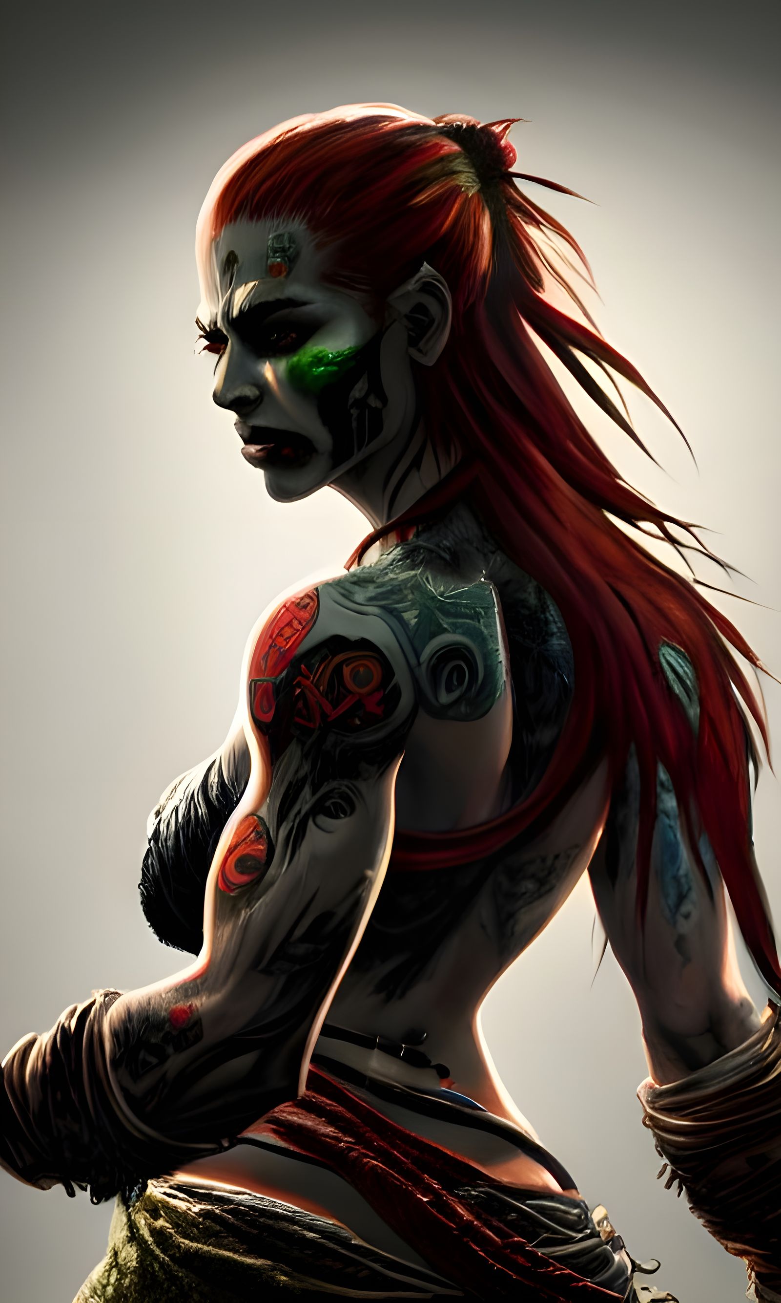 Dynamic God of War Character Art in 8K