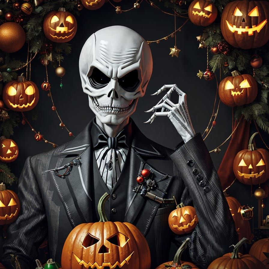 Jack Skellington's Holiday Lab: Vivid Portrait