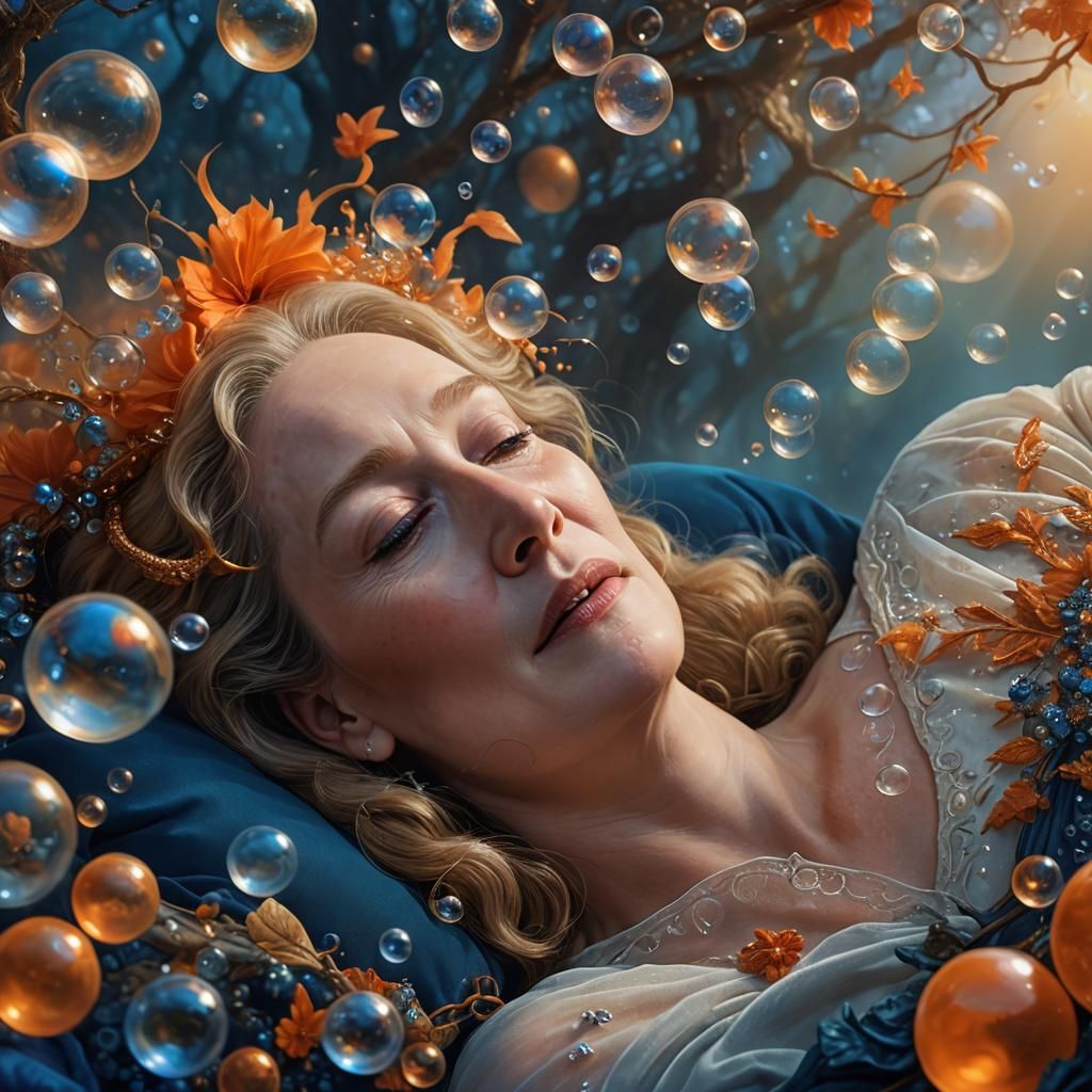 Surreal Meryl Streep Dreamscape: Fantasy Concept Art