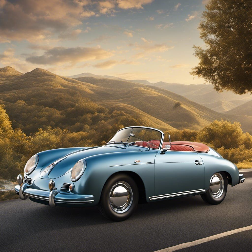 Detailed 1958 Porsche 356 A Speedster Photograph